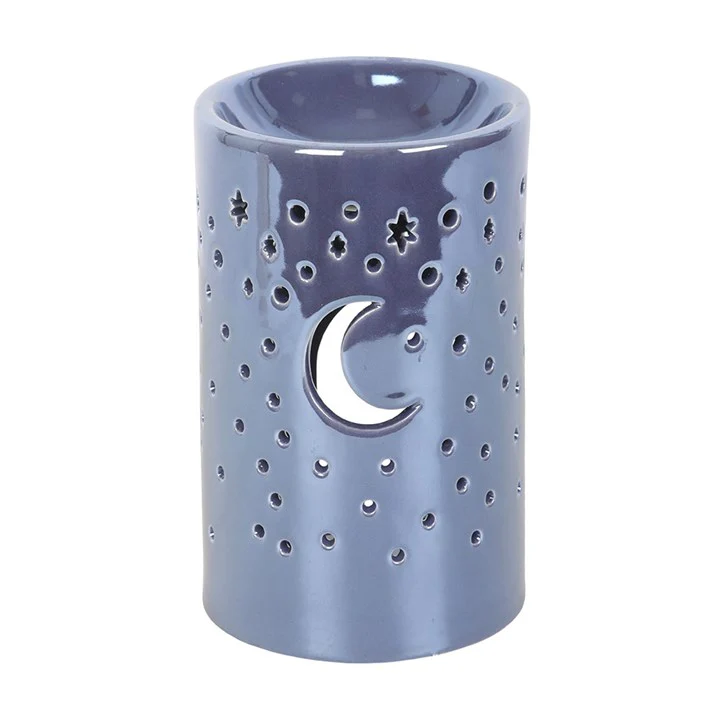 Iridescent Purple Moon Tealight Wax Warmer - Image 2