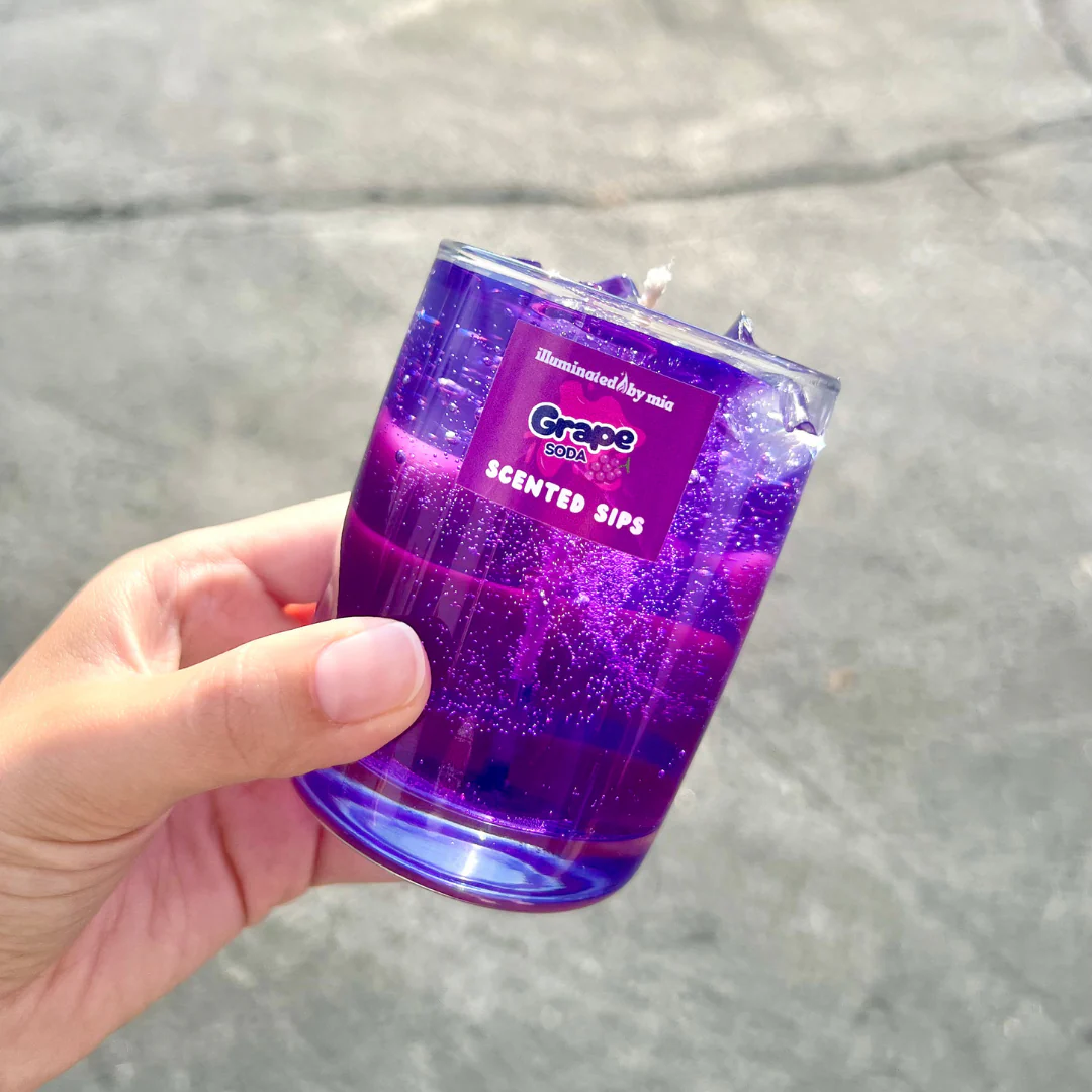 Scented Sips Grape Soda Candle - Image 2