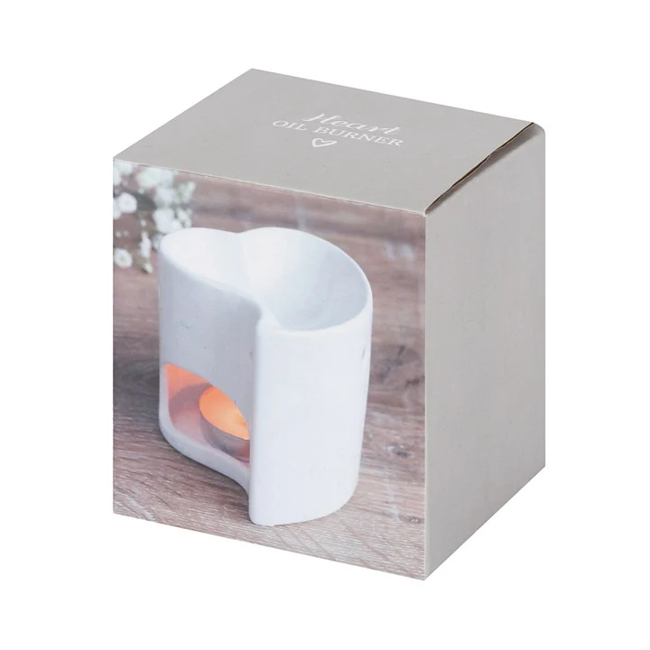 White Heart Tealight Wax Warmer - Image 4